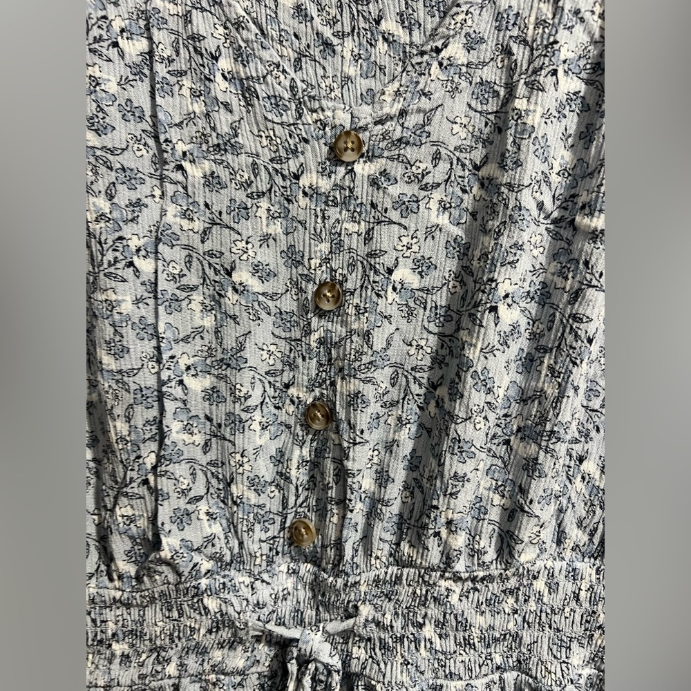 Women’s blue flower floral flowy dress Angels Forever Young sz XL - Picture 5 of 10